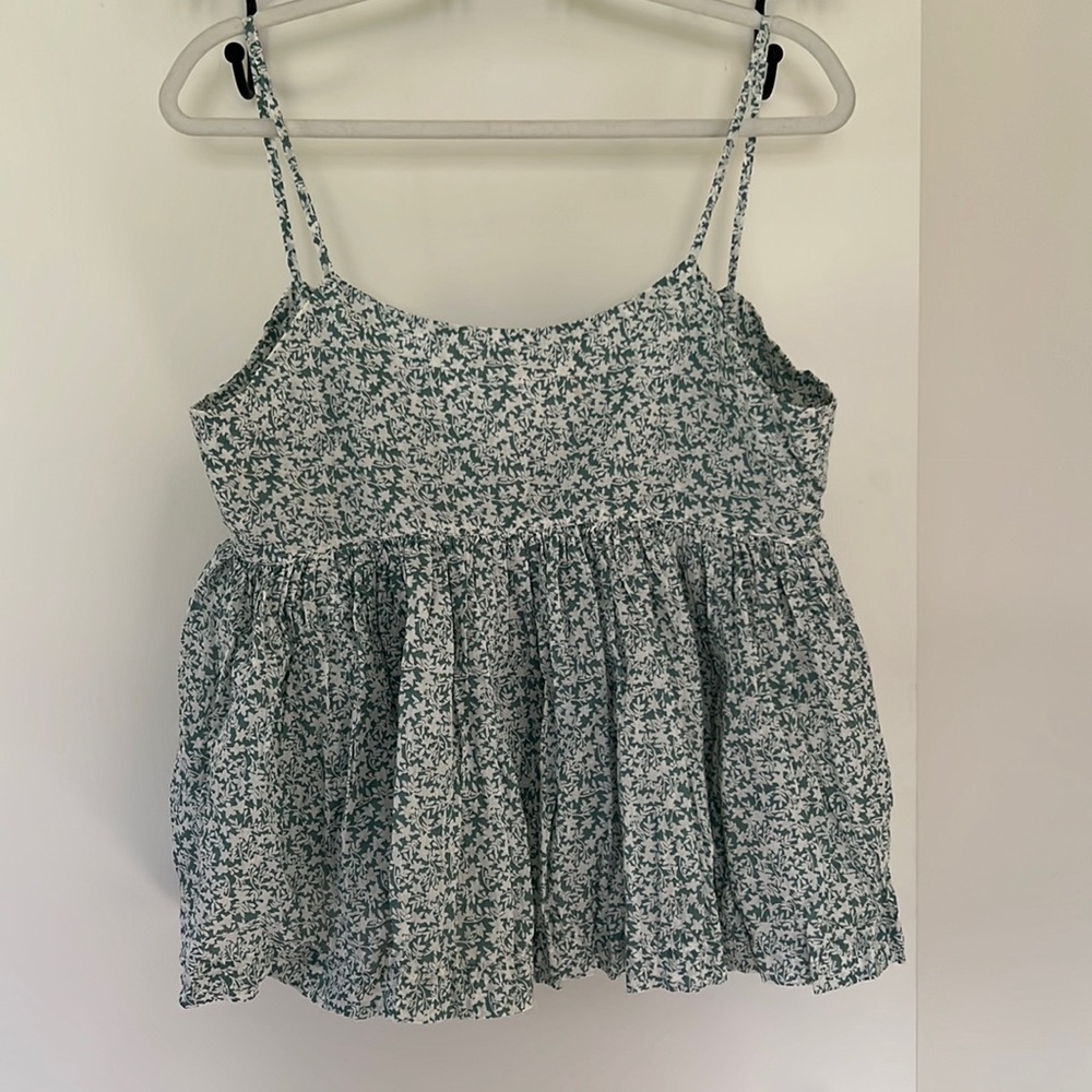 NWT Mango Floral shirt Size Large Sustainable Cotton